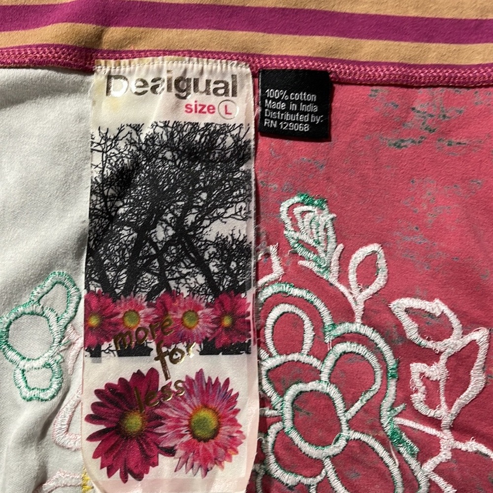 VINTAGE DESIGUAL EMBROIDERED SKIRT - Picture 4 of 14